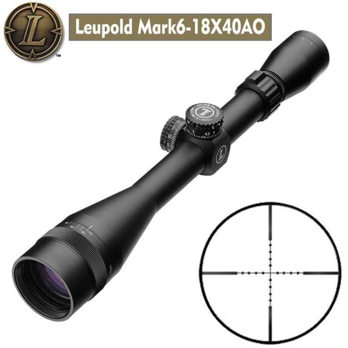 美国刘坡Leupold6-18X40AO流坡密位分化瞄准器 20mm皮轨高